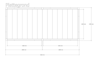 Douglas pergola, 234 x 520 cm Verando, Origin